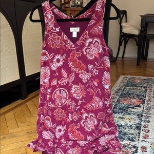 Loft Floral Sleeveless Shift Dress